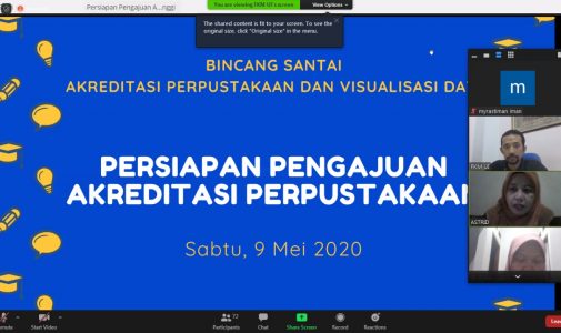 Pusinfokesmas FKM UI dan  Perpustakaan Perguruan Tinggi DKI Jakarta Menyelenggarakan Webinar Bincang Santai Akreditasi Perpustakaan & Visualisasi Data