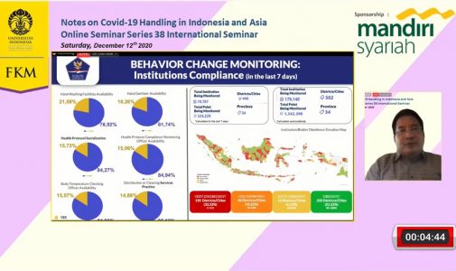 FKM UI Seminar Online Seri 38, Catatan Perjalanan Penanganan Covid-19 di Indonesia dan Asia