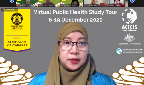 FKM UI Menjadi Tuan Rumah Virtual Public Health Study Tour Mahasiswa Australia