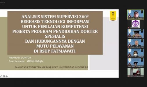 Doktor FKM UI Teliti: Analisis Sistem Supervisi 3600 Berbasis Teknologi Informasi