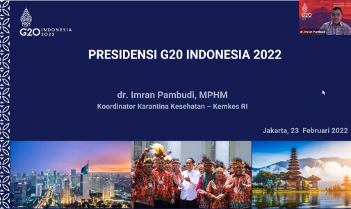 Menyambut G-20 Indonesia Presidensi 2022, FKM UI Selenggarakan Seminar Online Mengenai Sejarah G-20 dan Kesiapan Indonesia