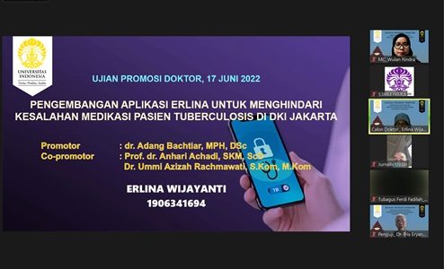Doktor FKM UI Teliti: Pengembangan Aplikasi ERLINA untuk Menghindari Kesalahan Medikasi Pasien Tuberculosis di DKI Jakarta