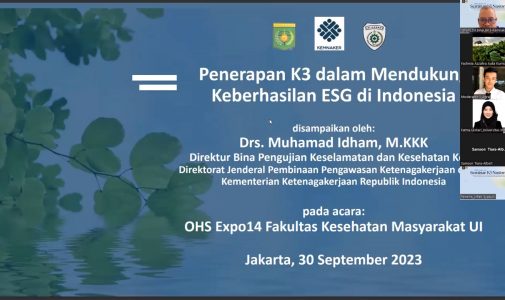 National OSH Seminar 2023: Implementation of Occupational Safety and Health in Supporting Environmental, Social and Governance (ESG) Achievements in Various Business Sectors