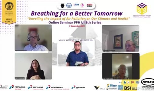 Tingkatkan Kesadaran Masyarakat akan Masalah Polusi Udara, Mahasiswa S3 FKM UI Selenggarakan Seminar Online